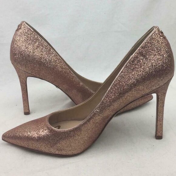 SAM EDELMAN Hazel glitter Pointy Toe Pump 7 - Picture 4 of 13